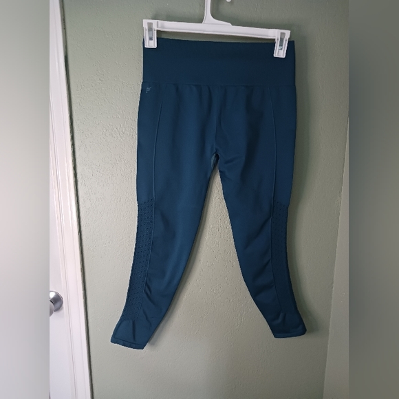 Fabletics yoga pants , teal color NWOT - Picture 1 of 4